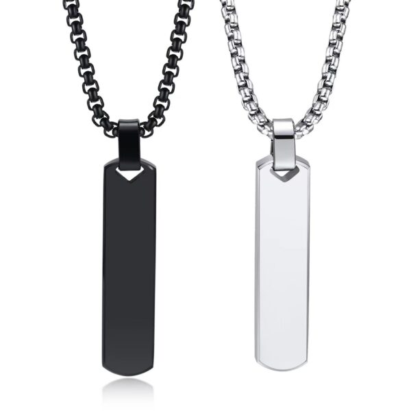 Men’s Sleek Bar  Necklace