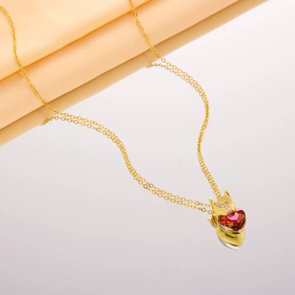 Crystal Leopard Head Necklace