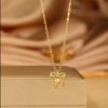 Golden Infinity Bow Necklace