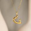 Semi Heart Necklace