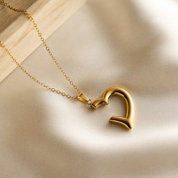 Semi Heart Necklace