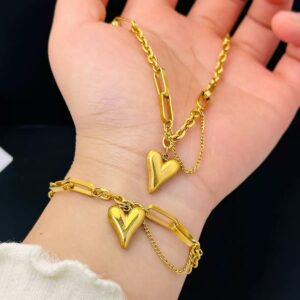 Heartstrings Necklace and Bracelet set